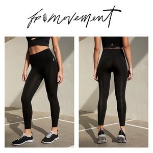 Free People Black High-Rise 7/8 Good Karma Legging
